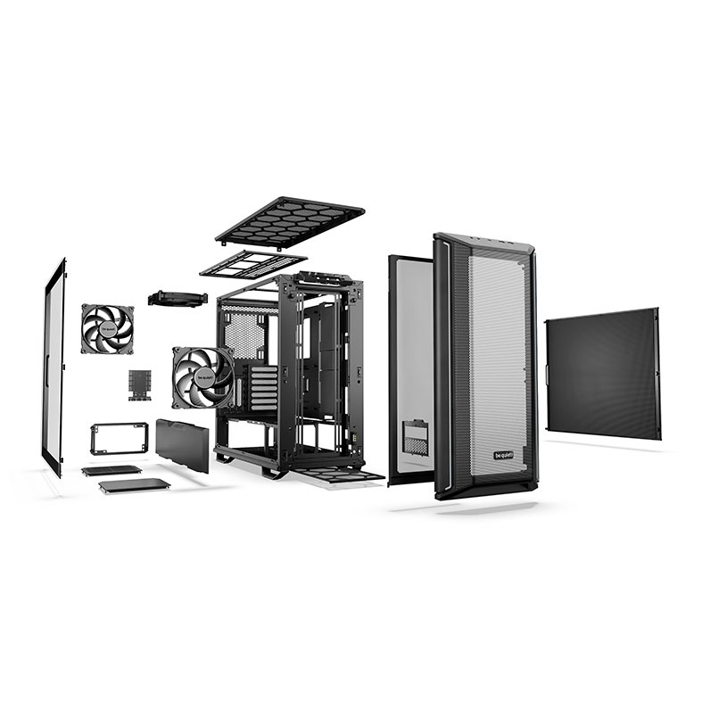 Gabinete Gamer Be Quiet! Dark Base 701, Mid-Tower, Lateral de Vidro, Com 4 Fans, Preto, BGW58 - miniatura 8