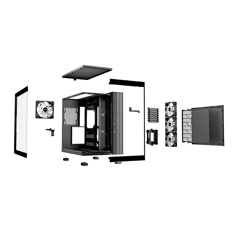Gabinete Gamer Be Quiet! Light Base 600 LX, ARGB, Mid-Tower, LAteral de Vidro, Com 4 Fans, Preto, BGW67 - miniatura 6