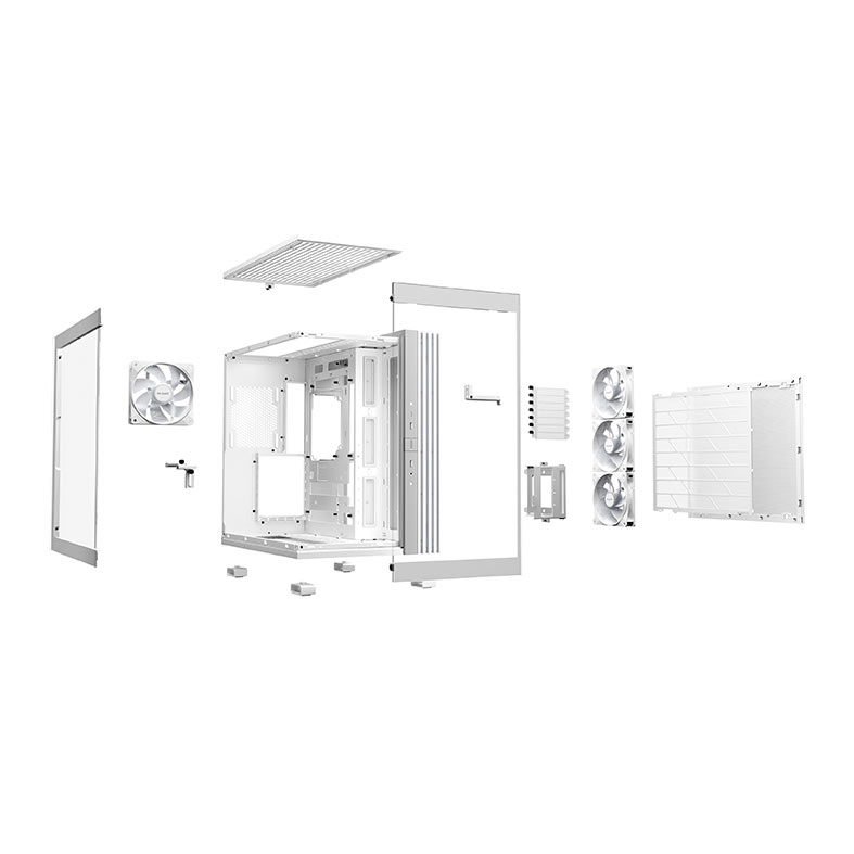 Gabinete Gamer Be Quiet! Light Base 600 LX, ARGB, Mid-Tower, Lateral de Vidro, Com 4 Fans, Branco, BGW68 - miniatura 5