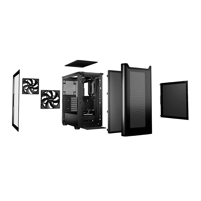 Gabinete Gamer Be Quiet! Pure Base 501, Mid Tower, Lateral de Vidro, Com 2 Fans, Preto, BGW74 - miniatura 8