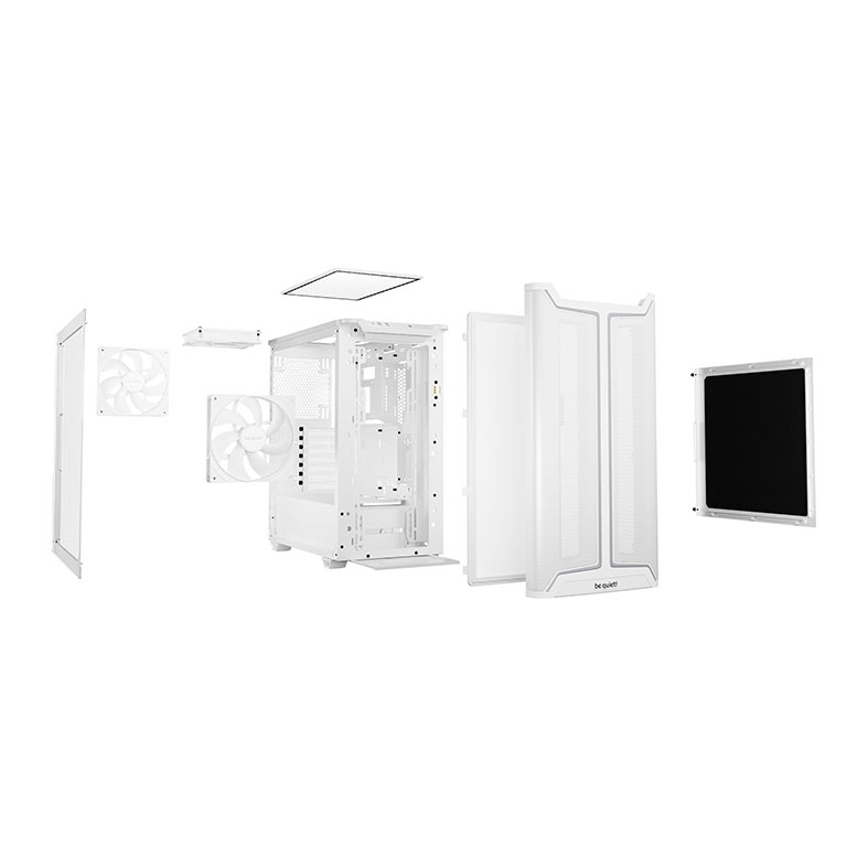 Gabinete Gamer Be Quiet! Pure Base 501 DX, ARGB, Mid-Tower, Lateral de Vidro, Com 3 Fans, Branco, BGW77 - miniatura 8