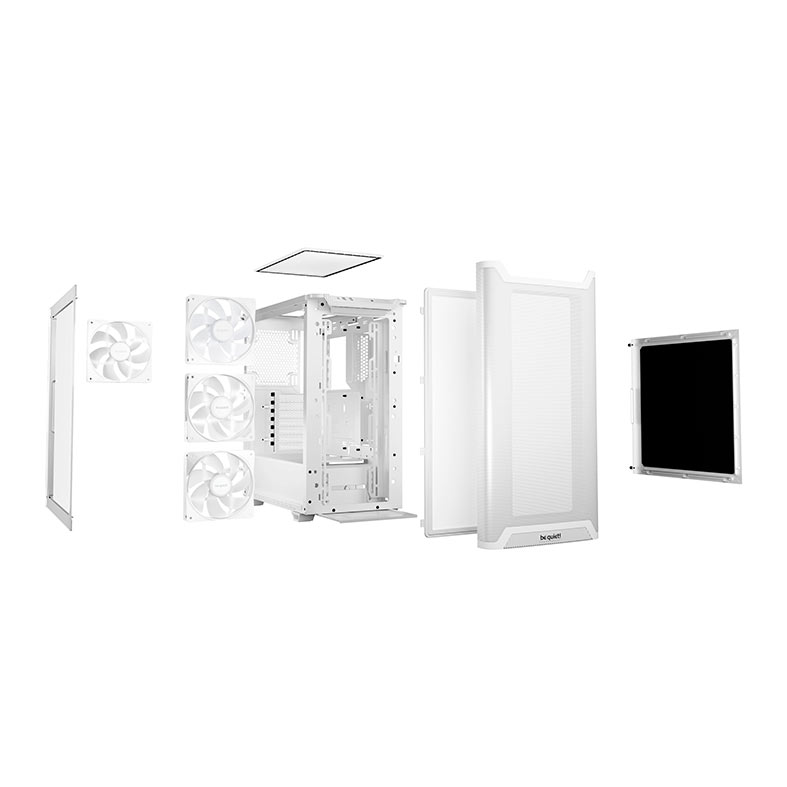 Gabinete Gamer Be Quiet! Pure Base 501 LX, ARGB, Mid-Tower, Lateral de Vidro, Com 4 Fans, Branco, BGW79 - miniatura 8