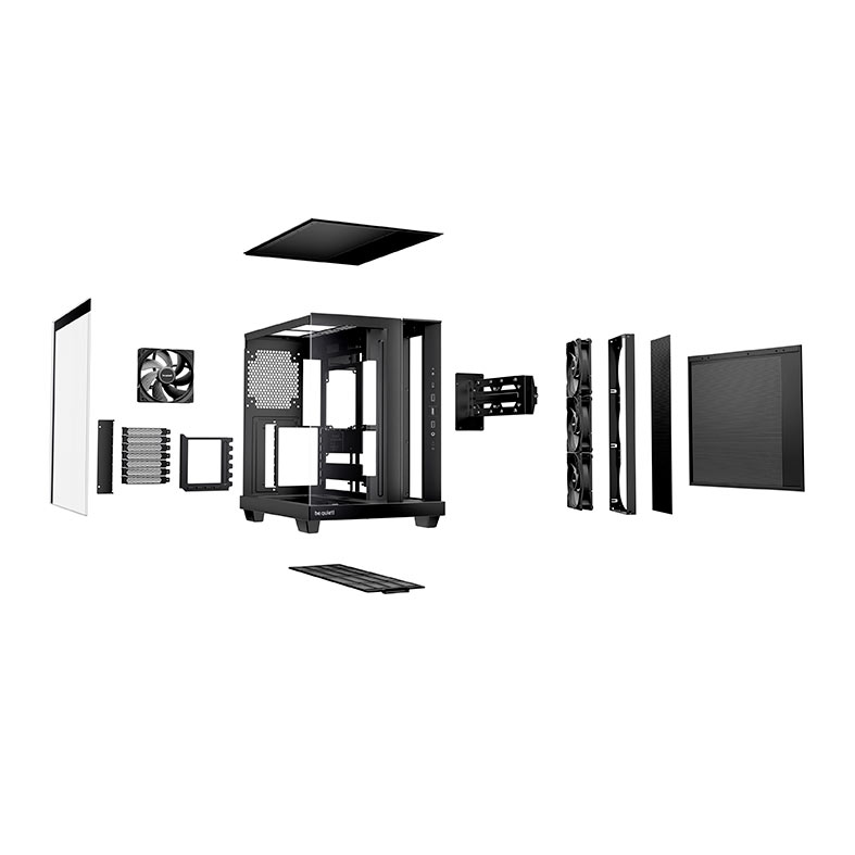Gabinete Gamer Be Quiet! Light Base 500, Mid Tower, Lateral de Vidro, Com 4 Fans, Preto, BGW83 - miniatura 8