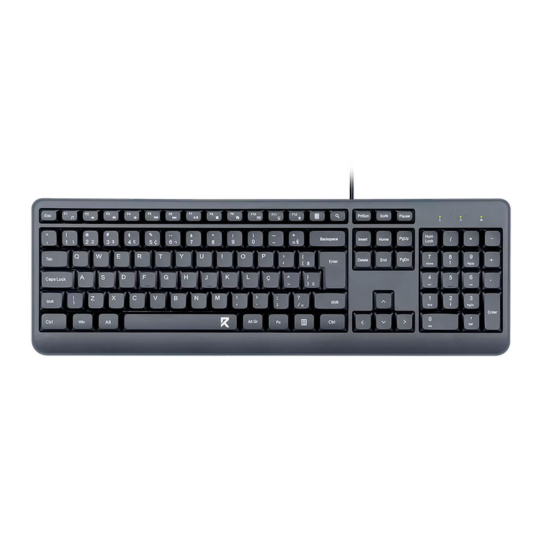 Teclado Membrana Redragon BK-7092, ABNT2, Preto, BK-7092-PT - imagem 1