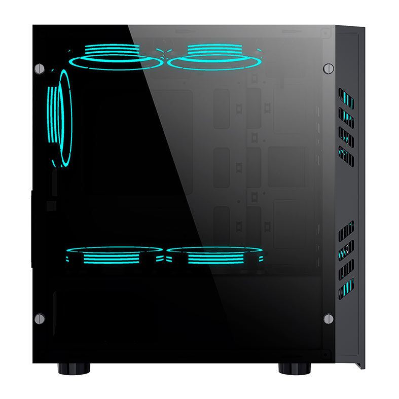 Gabinete Gamer Aigo Black Technology Mini Preto, BLACK-TECHNOLOGY-MINI - miniatura 5