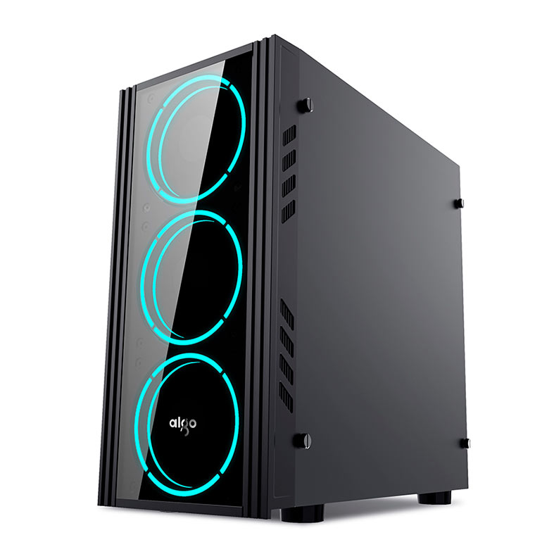 Gabinete Gamer Aigo Black Technology Mini Preto, BLACK-TECHNOLOGY-MINI - miniatura 4