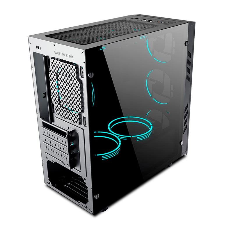 Gabinete Gamer Aigo Black Technology Mini Preto, BLACK-TECHNOLOGY-MINI - miniatura 7