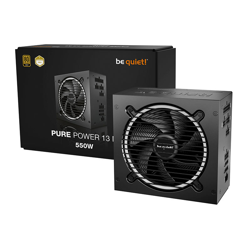 Fonte Be Quiet! Pure Power 13M, 550W, ATX 3.1, PCIe 5.1, Full-Modular, 80 Plus Gold, Preto, BP024 - miniatura 4