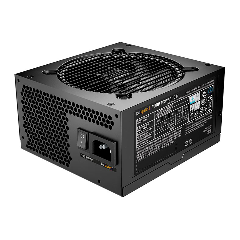 Fonte Be Quiet! Pure Power 13M, 850W, ATX 3.1, PCIe 5.1, Full-Modular, 80 Plus Gold, Preto, BP027 - imagem 1