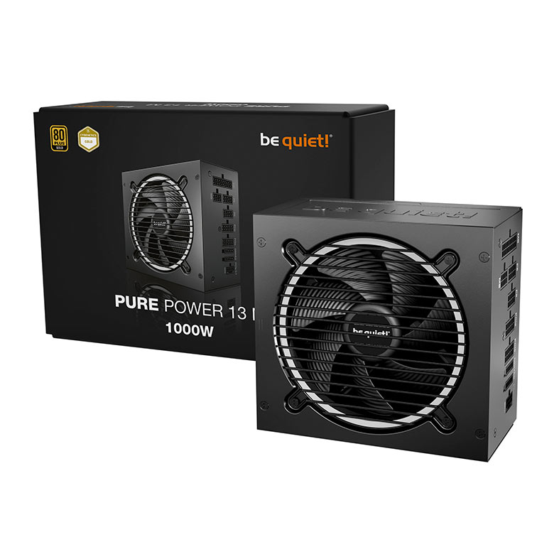 Fonte Be Quiet! Pure Power 13M, 1000W, ATX 3.1, PCIe 5.1, Full-Modular, 80 Plus Gold, Preto, BP028 - miniatura 4