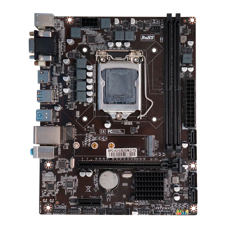 Placa Mae Brazil PC BPC-H310, DDR4, M-ATX, Intel LGA 1151, BPC-H310-B520M.2-TG OEM - imagem 1