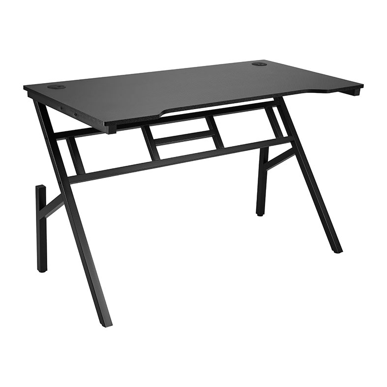 Mesa Gamer Brateck, 120cm, Preto, BRATECK-GMD15-19