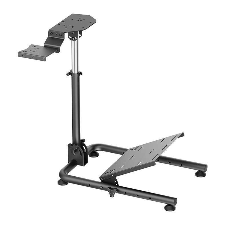 PRE VENDA - Suporte Para Volante Gamer Brateck Racing, Simulador de Corrida, Cockpit Dobravel, Com Ajuste, Preto, BRATECK-RACING - miniatura 5