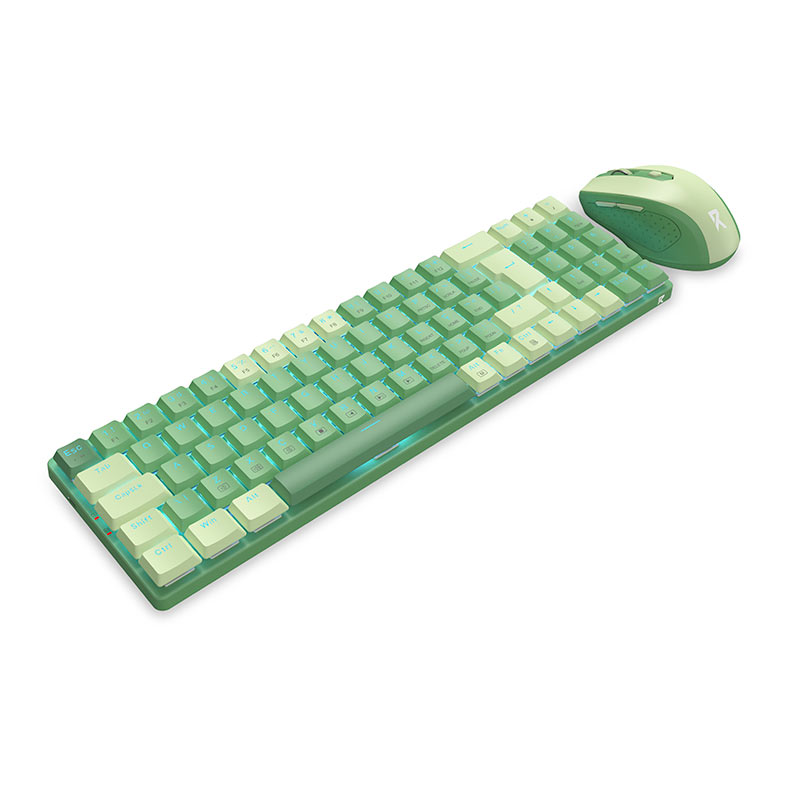 Combo Gamer Redragon BS-8772, Wireless, Teclado ABNT2, Mouse 2400DPI, Verde, BS-8772-GC - miniatura 3