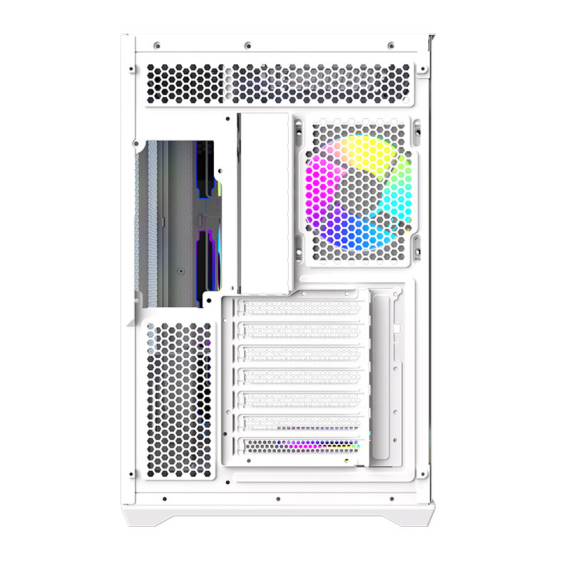 Gabinete Gamer Aigo DarkFlash C280, Mid-Tower, Lateral de Vidro, Com 7 fans, ARGB, Branco, C280-PC-CASE-WHITE - miniatura 8