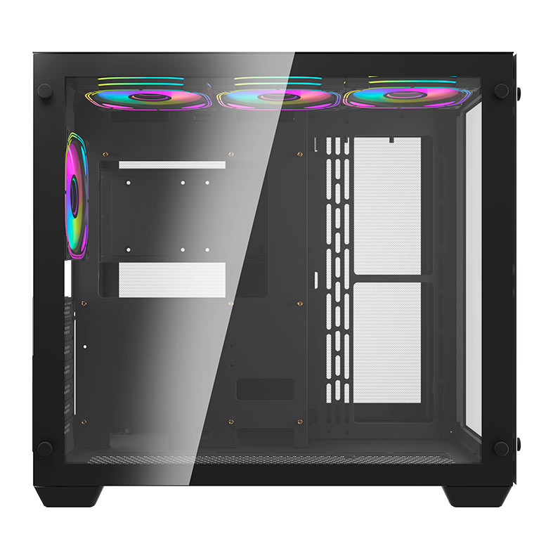 Gabinete Gamer Aigo Darkflash C285, ARGB, Mid-Tower, Lateral de Vidro, Com 4 Fans, Preto, C285-BK-4F - miniatura 5