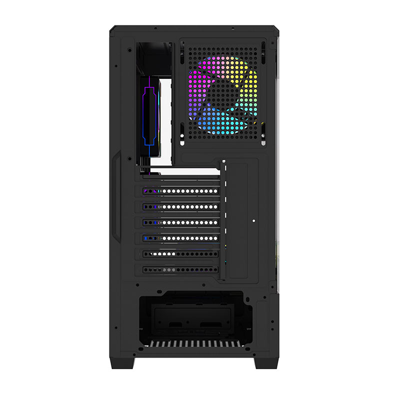 Gabinete Gamer Aigo DarkFlash C365, Lateral de Vidro, Com 5 fans, ARGB, Preto, C365-BK-5F - miniatura 5