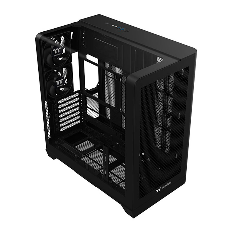 Gabinete Gamer Thermaltake View 390 AIR, ARGB, Mid-Tower, Lateral de Vidro, Com 2 Fans, Preto, CA-11F-00M1WN-00 - miniatura 3