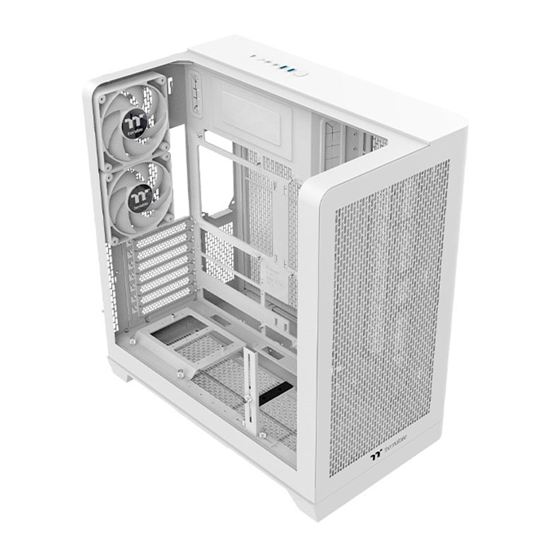 Gabinete Gamer Thermaltake View 390 AIR Snow, ARGB, Mid-Tower, Lateral de Vidro, Com 2 Fans, Branco, CA-11F-00M6WN-00 - miniatura 4