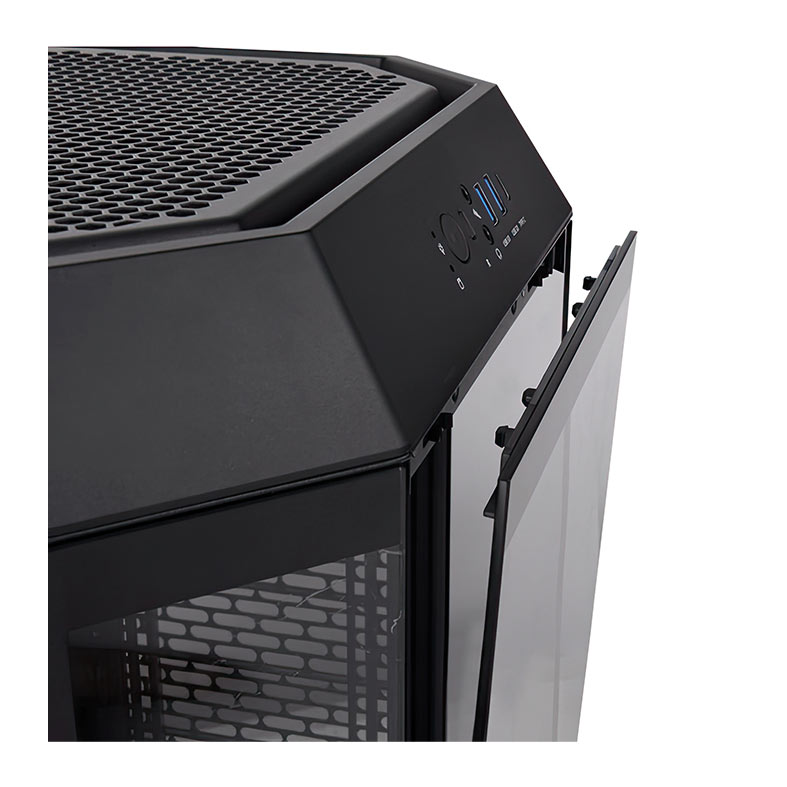 Gabinete Gamer Thermaltake The Tower 300, Mini-Tower, Lateral de Vidro, Com 2 Fans, Preto, CA-1Y4-00S1WN-00 - miniatura 6