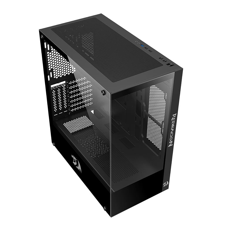 Gabinete Gamer Redragon Reflect, Mid-Tower, Lateral de Vidro, Preto, CA-601B - miniatura 5