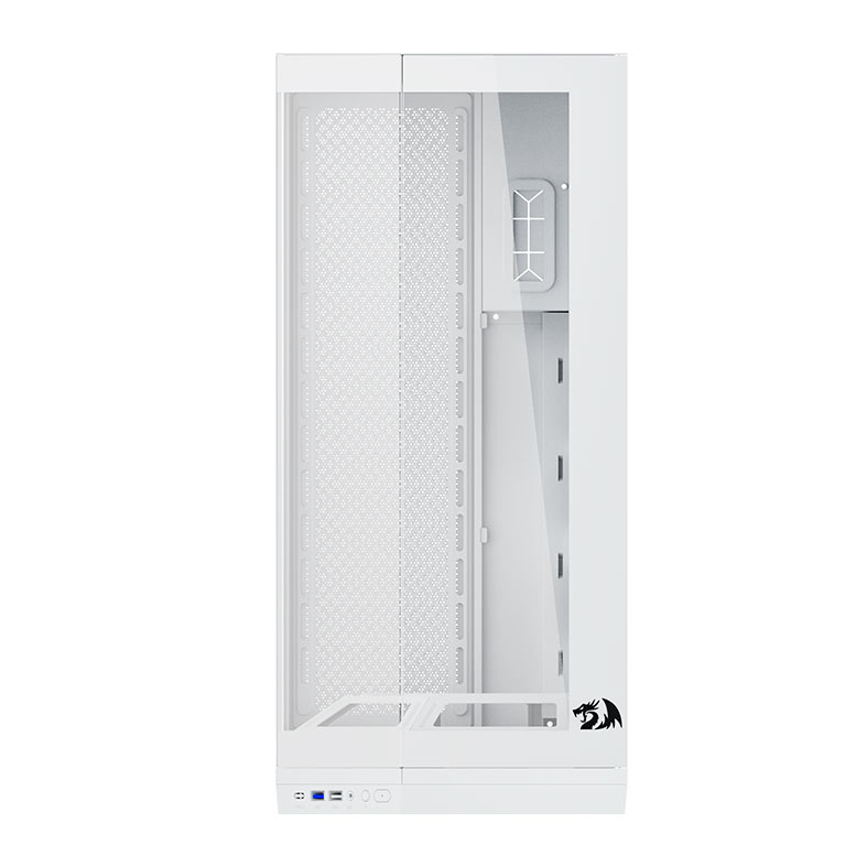 Gabinete Gamer Redragon Edge, Mid Tower, Lateral de vidro, Branco, CA-608W - miniatura 4