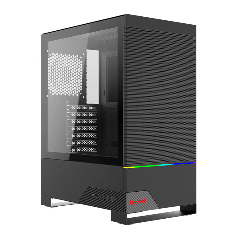 Gabinete Gamer Redragon Carbon, RGB, Mid-Tower, Lateral de Vidro, Preto, CA-610B - miniatura 4