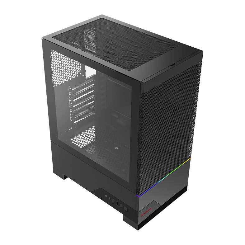 Gabinete Gamer Redragon Carbon, RGB, Mid-Tower, Lateral de Vidro, Preto, CA-610B - miniatura 3