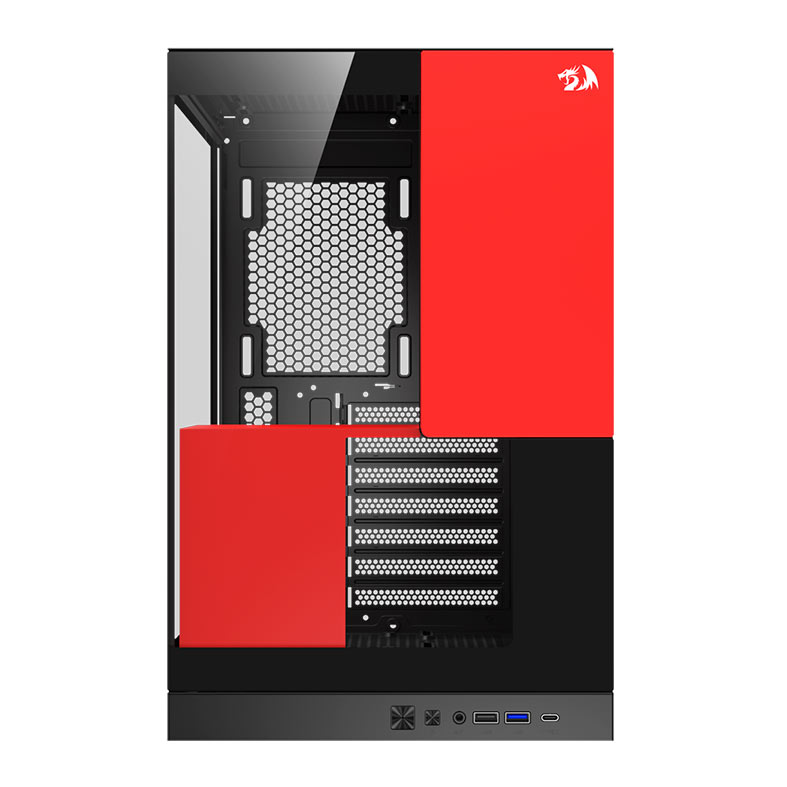 Gabinete Gamer Redragon Eternal, Mid-Tower, Lateral de Vidro, Preto e Vermelho, CA-612BR - miniatura 4