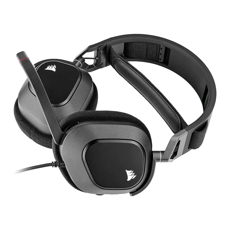 Headset Gamer Corsair HS80, RGB, Drivers 50mm, Preto, CA-9011237-NA - miniatura 4