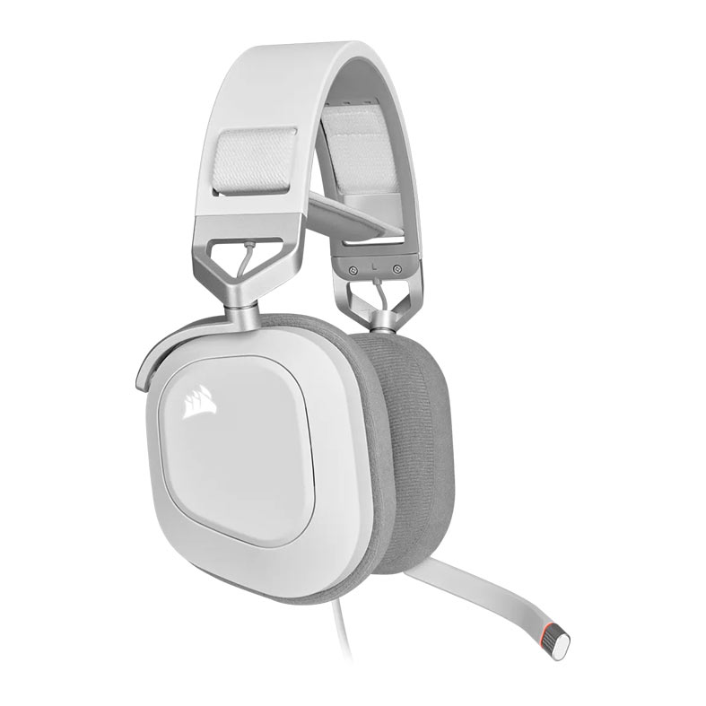 Headset Gamer Corsair HS80, RGB, Som Surround 7.1, Drivers 50mm, Branco, CA-9011238-NA - miniatura 3