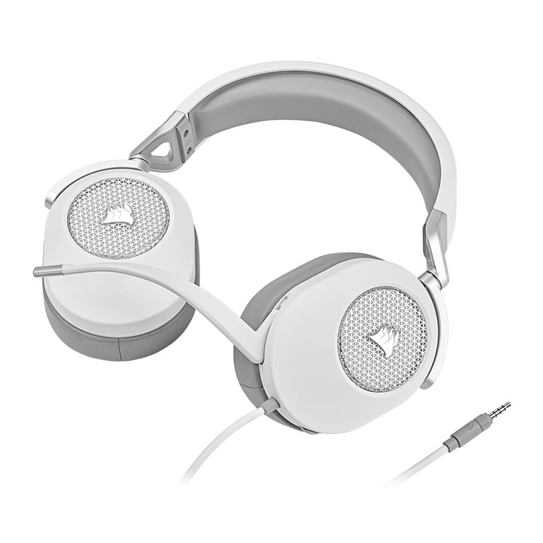Headset Gamer Corsair HS65 Surround, Drivers 50mm, Branco, CA-9011271-NA - miniatura 3