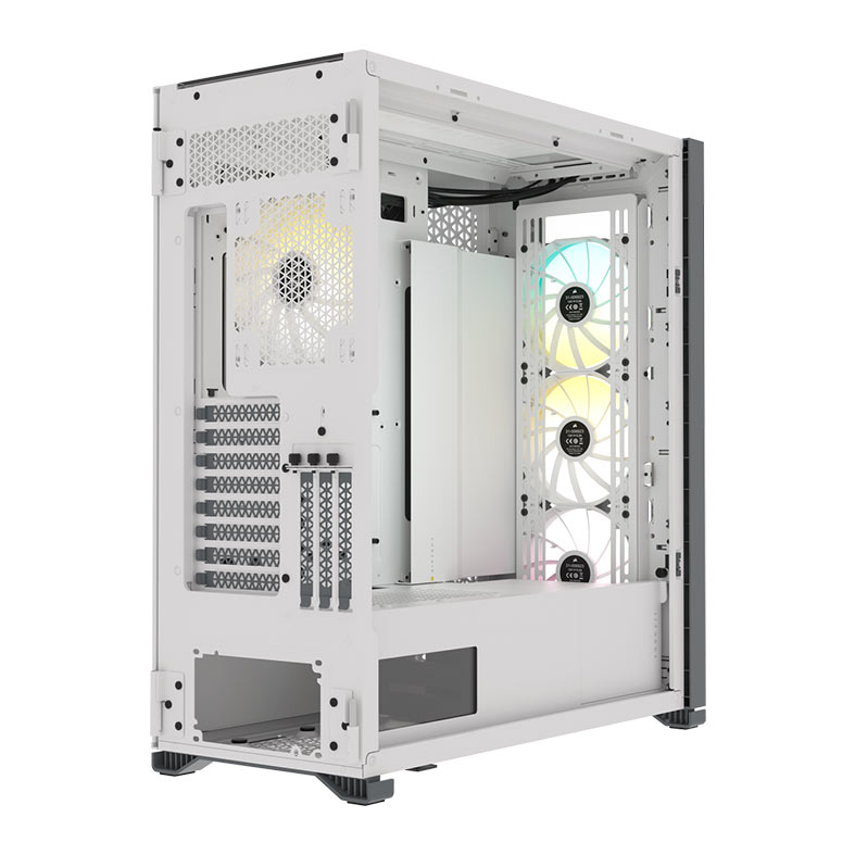 Gabinete Gamer Corsair iCUE 7000X, RGB, Full Tower, Lateral de vidro, Com 4 Fans, Branco, CC-9011227-WW - miniatura 7