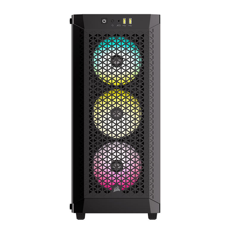 PRE VENDA - Gabinete Gamer Corsair 480T Airflow, RGB, Mid-Tower, Lateral de Vidro, Preto, CC-9011272-WW - miniatura 3