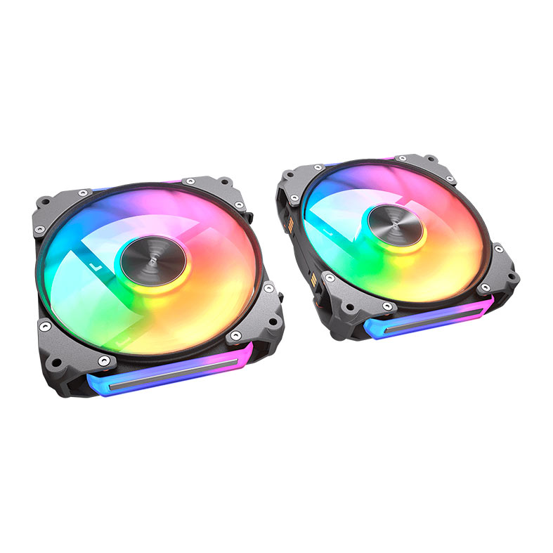 Kit Ventoinhas Cougar Apolar Reverse Blade, ARGB, 3x120mm, Preto, CF-ARB12HB3-RGB - miniatura 7