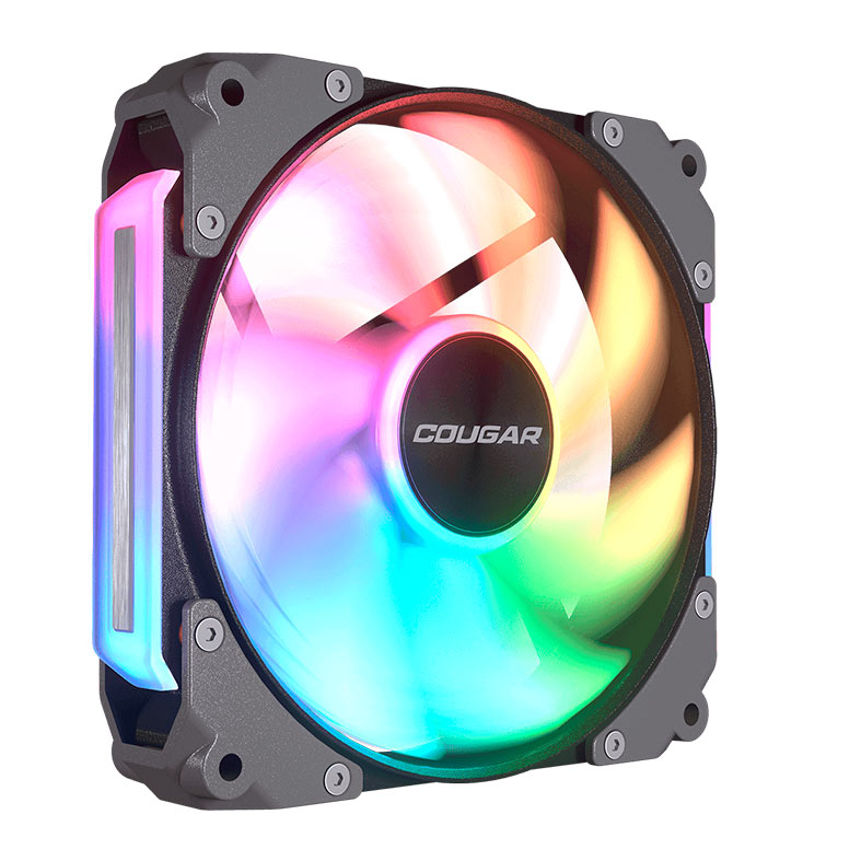 Kit Ventoinhas Cougar Apolar Reverse Blade, ARGB, 3x120mm, Preto, CF-ARB12HB3-RGB - miniatura 4