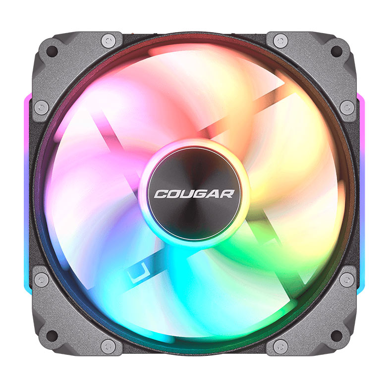 Kit Ventoinhas Cougar Apolar Reverse Blade, ARGB, 3x120mm, Preto, CF-ARB12HB3-RGB - miniatura 3