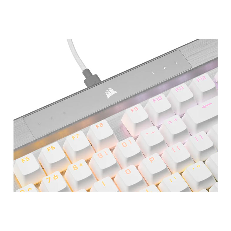 Teclado Mecanico Corsair K70 Pro, RGB, Switch Corsair OPX, USB, Branco, CH-910951A-NA - miniatura 7