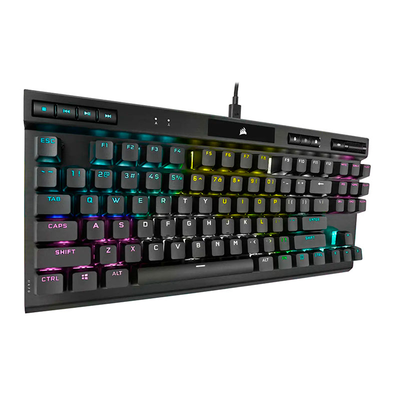 Teclado Mecanico Gamer Corsair K70 RGB TKL, Switch Speed, Preto, CH-9119014-NA - miniatura 3