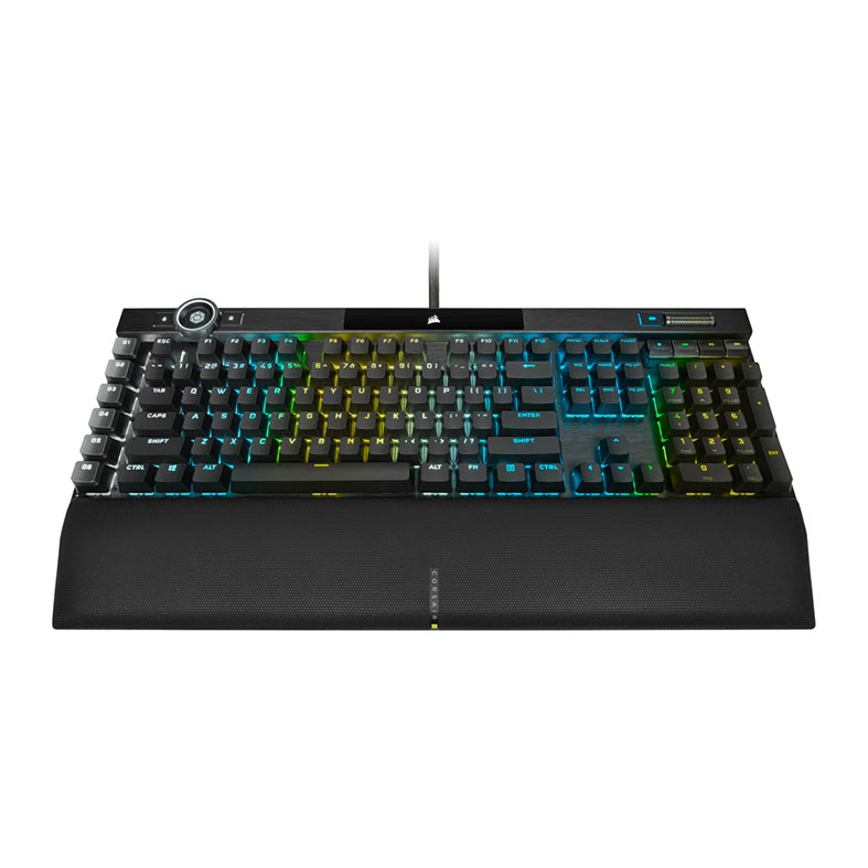 Teclado Mecanico Gamer Corsair K100 RGB, US, Switch Cherry MX Speed, Preto, CH-912A014-NA - miniatura 3