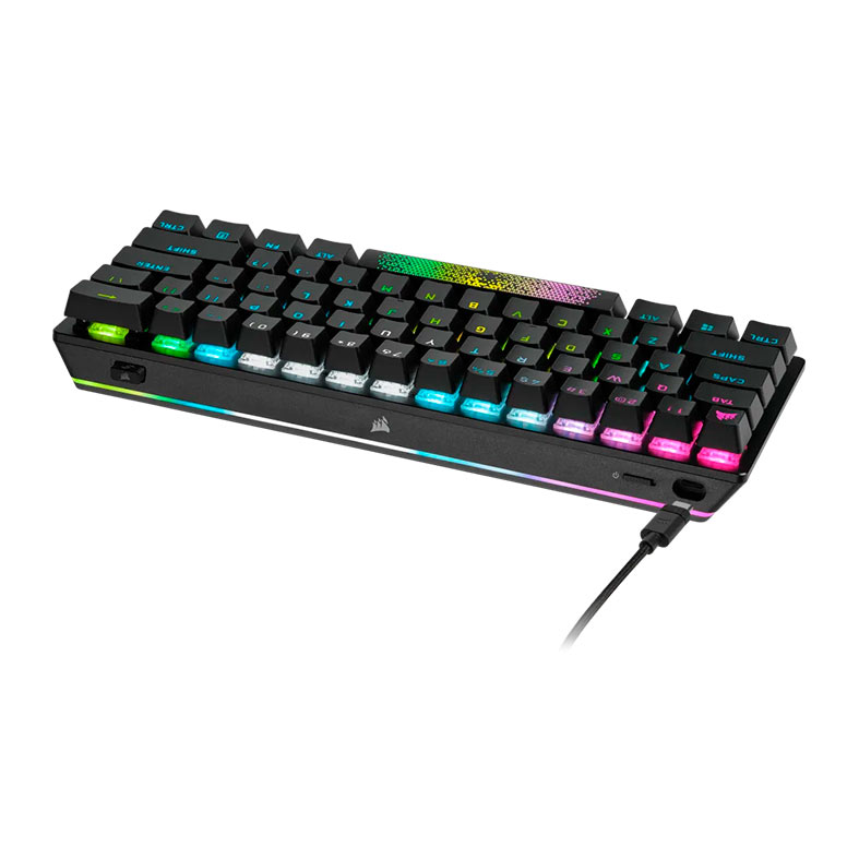 Teclado Mecanico Gamer Corsair K70 Pro Mini, RGB, Wireless, Switch Cherry MX Speed Silver, Preto, CH-9189014-NA - miniatura 8