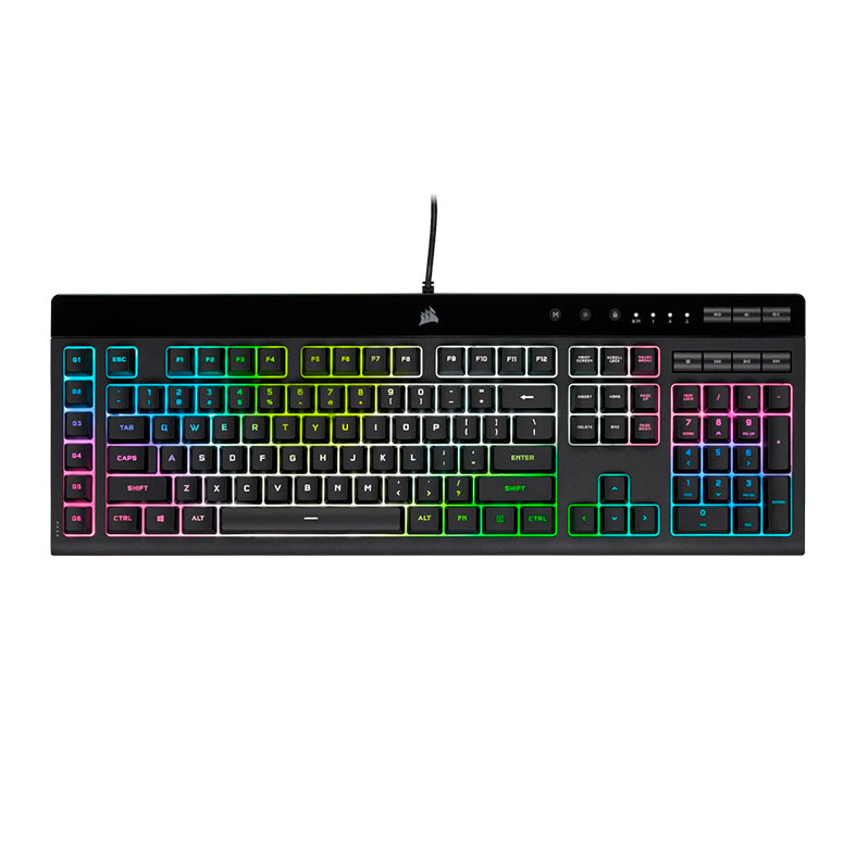 Teclado Gamer Corsair K55 Pro XT, RGB, Switch Rubber Dome, Preto, CH-9226715-NA - miniatura 7