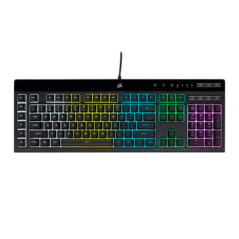 Teclado de Membrana Corsair K55 Pro, RGB, Switch Rubber Dome, Preto, CH-9226765-NA - miniatura 7