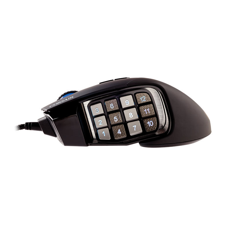 Mouse Gamer Corsair Scimitar RGB Elite, 18000DPI, 17 Botoes, Preto, CH-9304211-NA - miniatura 7