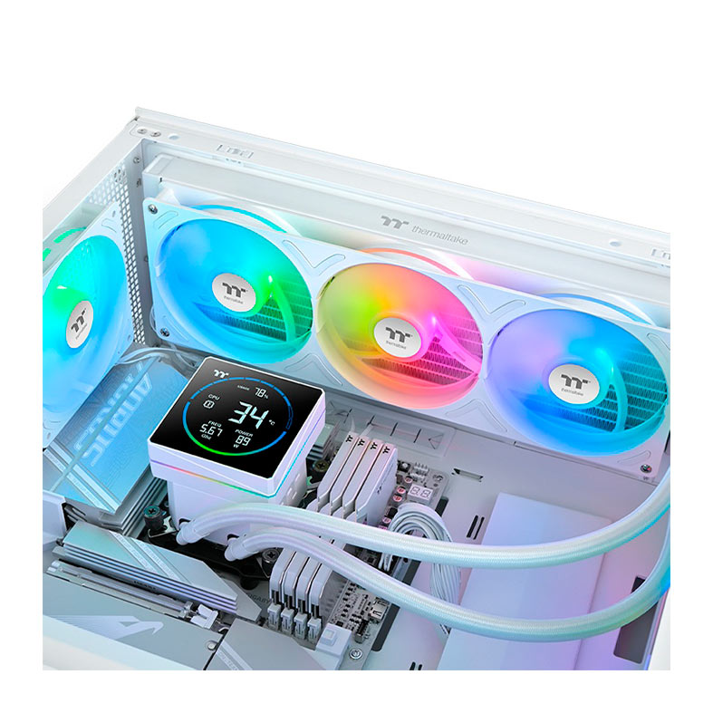 Water Cooler Thermaltake TH360-S V3, ARGB, 360mm, Branco, CL-W472-PL12SW-A - miniatura 6