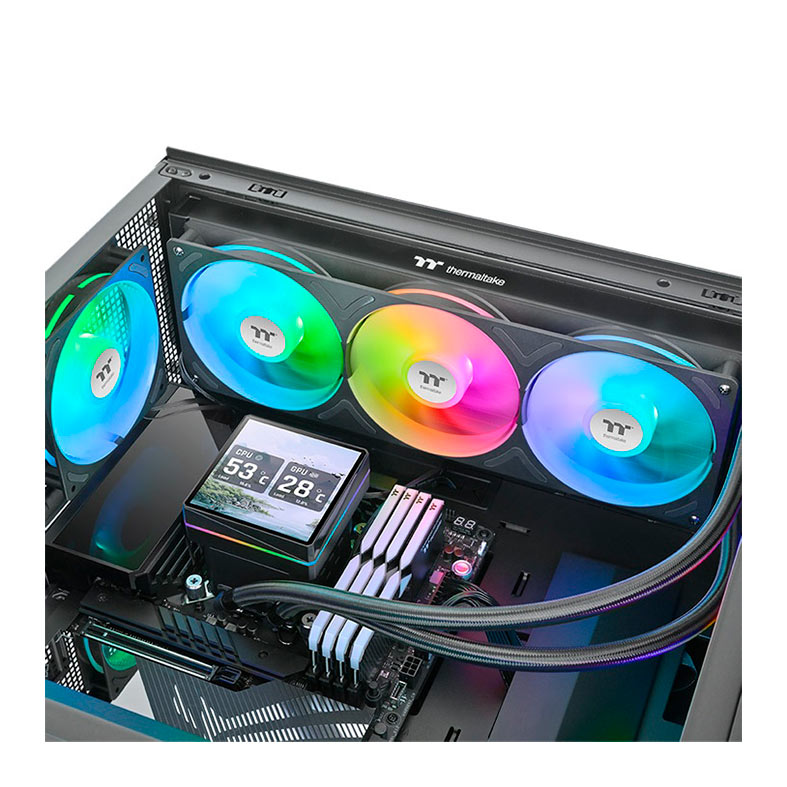 Water Cooler Thermaltake TH360 V3 Ultra, ARGB, 360mm, Preto, CL-W474-PL12SW-A - miniatura 6
