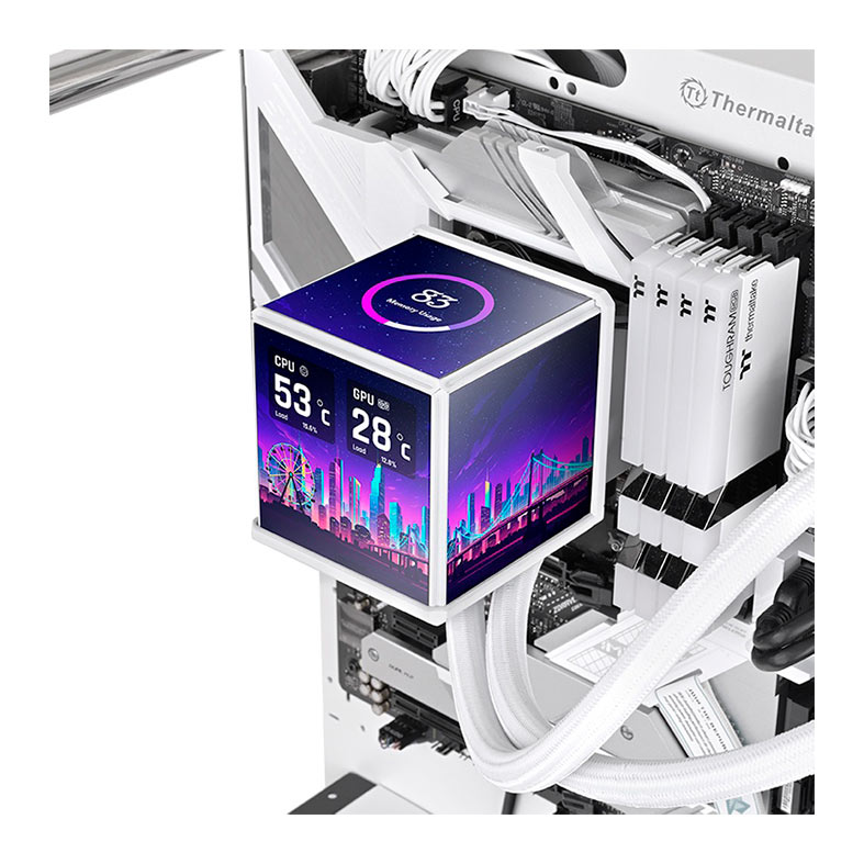 Water Cooler Thermaltake Minicube 360 Ultra, ARGB, 360mm, Branco, CL-W482-PL12SW-A - miniatura 6