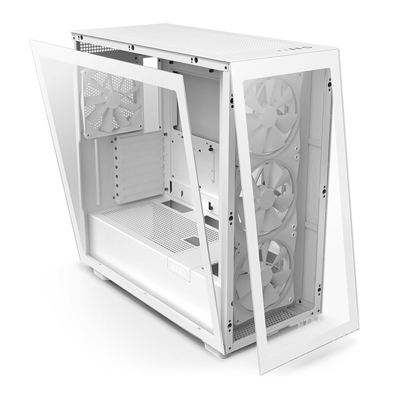 Gabinete Gamer NZXT H7 Elite, RGB, Mid-Tower, Lateral de Vidro, Com 4 Ventoinhas, Branco, CM-H71EW-01 - miniatura 7
