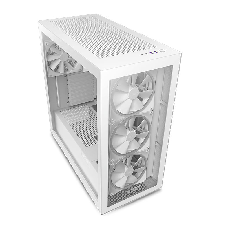 Gabinete Gamer NZXT H7 Elite, RGB, Mid-Tower, Lateral de Vidro, Com 4 Ventoinhas, Branco, CM-H71EW-01 - miniatura 6
