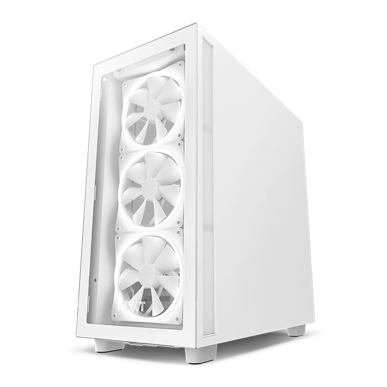 Gabinete Gamer NZXT H7 Elite, RGB, Mid-Tower, Lateral de Vidro, Com 4 Ventoinhas, Branco, CM-H71EW-01 - miniatura 4